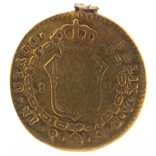 69 - Spanish 1809 gold coin, 3.0g - this lot is sold without buyer’s premium, the hammer price is the pri... 