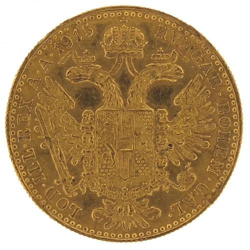 52 - Austrian 1915 gold one ducat - this lot is sold without buyer’s premium, the hammer price is the pri... 