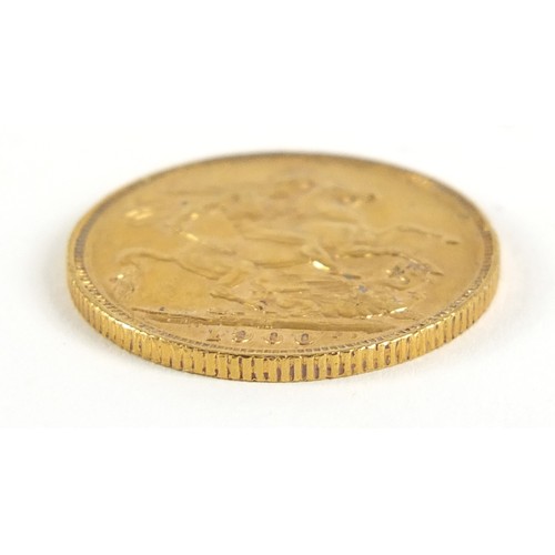 82 - Queen Victoria 1900 gold sovereign, Melbourne Mint - this lot is sold without buyer’s premium, the h... 