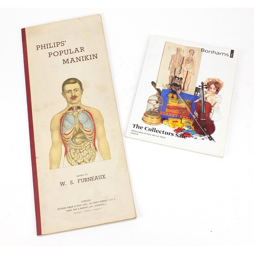 2195 - Philips Popular Manikin, hardback book edited by W S Furneaux with Bonhams Collector's Sale catalogu... 