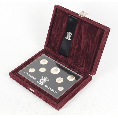 1378 - United Kingdom 1996 silver anniversary coin collection with case and certificate numbered 07115