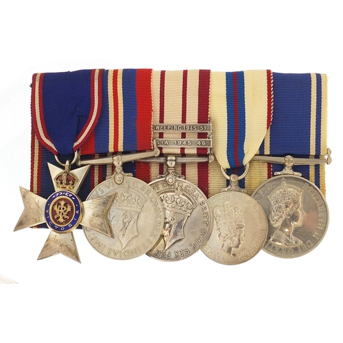 1348 - British military five medal group relating to Police Officer Inspector David Mabon who was the Queen... 