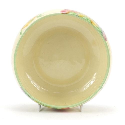 188 - Clarice Cliff, Art Deco Royal Staffordshire bowl hand painted in the Viscara pattern, 19.5cm in diam... 