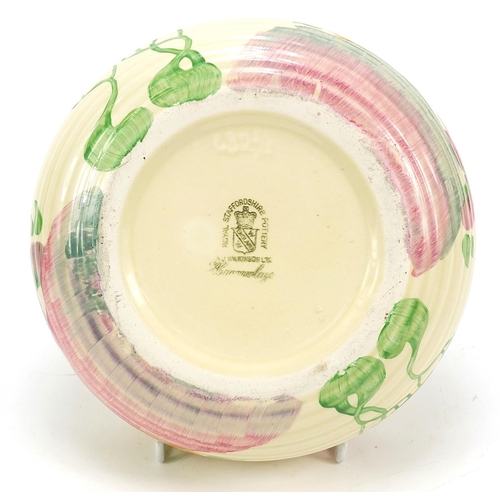 188 - Clarice Cliff, Art Deco Royal Staffordshire bowl hand painted in the Viscara pattern, 19.5cm in diam... 