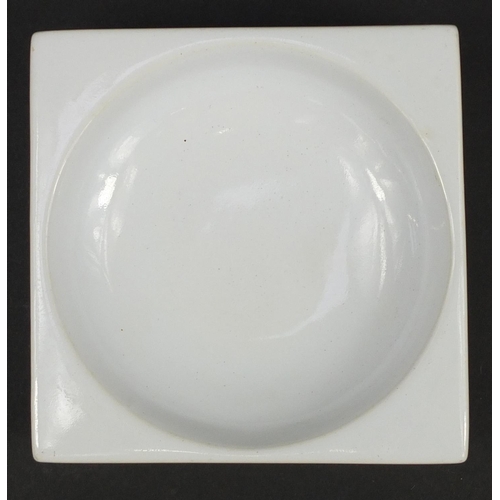 63 - Troika St Ives Pottery square section dish, 12cm wide