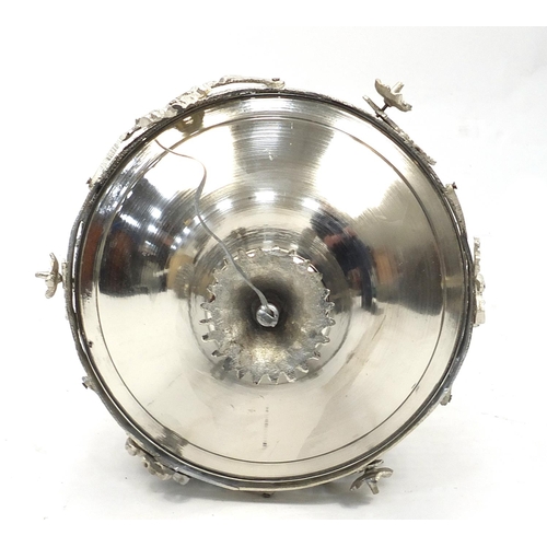 1834 - French style bag chandelier with ornate metal mounts, 56cm high