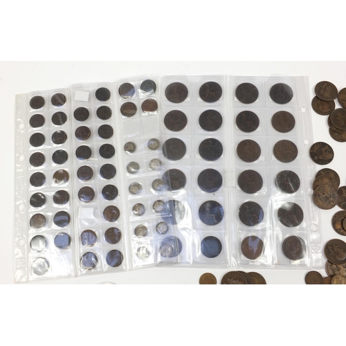 3042 - Victorian and later British coinage including silver threepenny bits