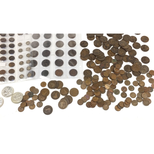 3042 - Victorian and later British coinage including silver threepenny bits