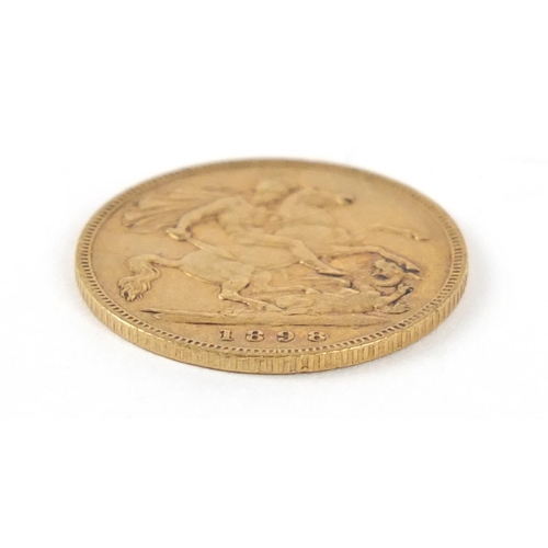312 - Queen Victoria 1898 gold half sovereign - this lot is sold without buyer’s premium, the hammer price... 