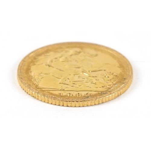309 - Elizabeth II 1982 gold half sovereign - this lot is sold without buyer’s premium, the hammer price i... 