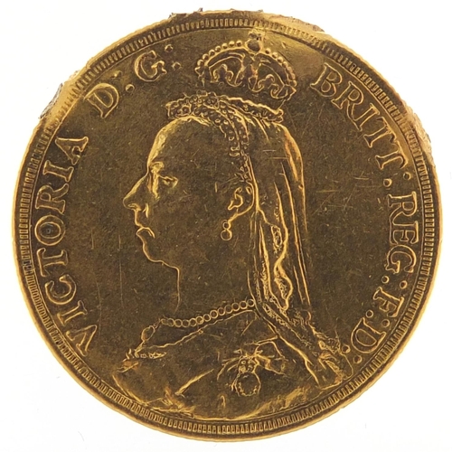 310 - Queen Victoria Jubilee Head 1887 gold double sovereign - this lot is sold without buyer’s premium, t... 