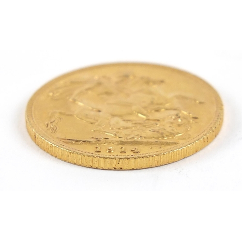 464 - George V 1914 gold sovereign - this lot is sold without buyer’s premium, the hammer price is the pri... 