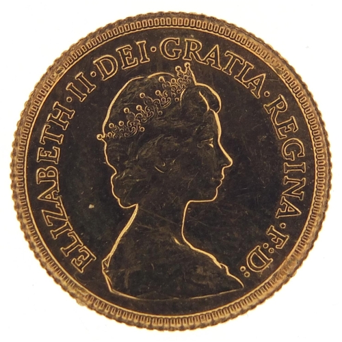 369 - Elizabeth II 1982 gold half sovereign - this lot is sold without buyer’s premium, the hammer price i... 