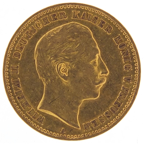 455 - German 1902 gold ten mark - this lot is sold without buyer’s premium, the hammer price is the price ... 