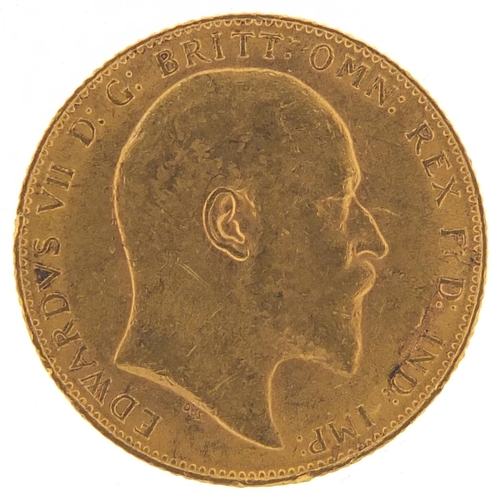 474 - Edward VII 1910 gold sovereign - this lot is sold without buyer’s premium, the hammer price is the p... 