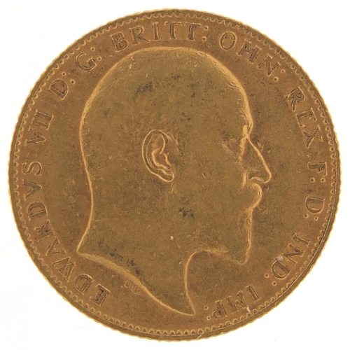 462 - Edward VII 1906 gold sovereign - this lot is sold without buyer’s premium, the hammer price is the p... 