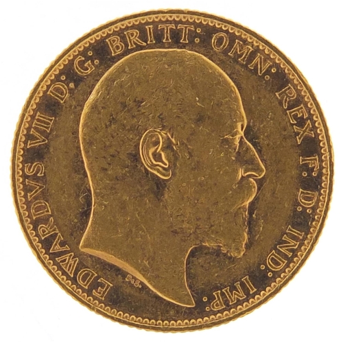 313 - Edward VII 1902 gold sovereign, Melbourne mint - this lot is sold without buyer’s premium, the hamme... 
