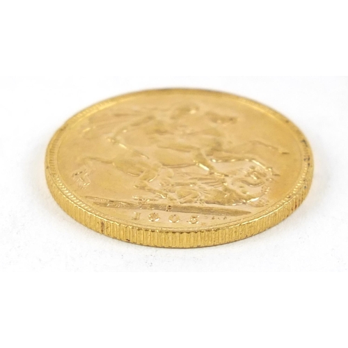 323 - Edward VII 1905 gold sovereign, Perth mint - this lot is sold without buyer’s premium, the hammer pr... 