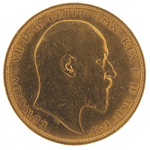 308 - Edward VII 1905 gold sovereign - this lot is sold without buyer’s premium, the hammer price is the p... 