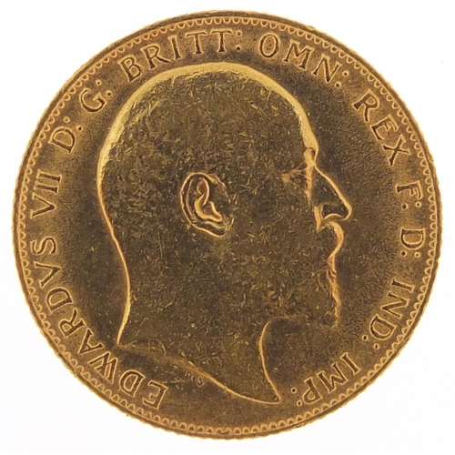 329 - Edward VII 1909 gold sovereign - this lot is sold without buyer’s premium, the hammer price is the p... 