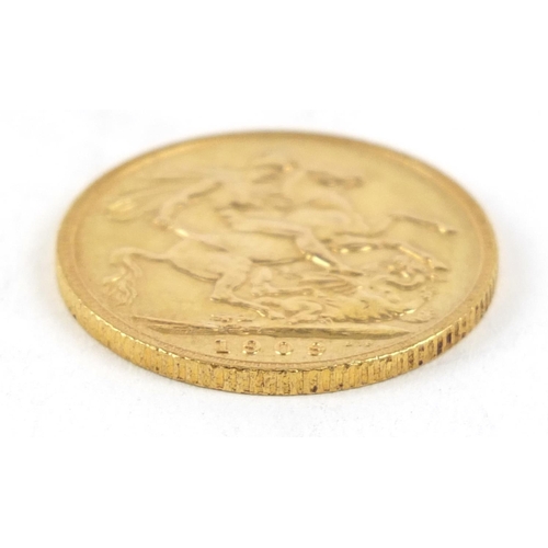 329 - Edward VII 1909 gold sovereign - this lot is sold without buyer’s premium, the hammer price is the p... 
