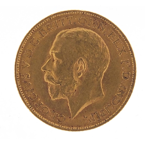 376 - George V 1911 gold sovereign - this lot is sold without buyer’s premium, the hammer price is the pri... 