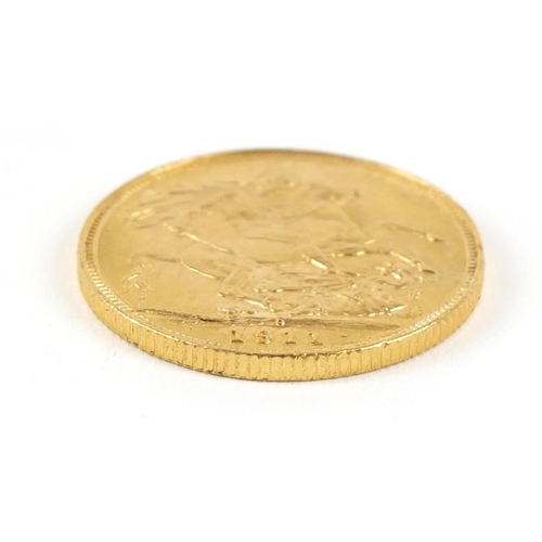 377 - George V 1911 gold sovereign, Sydney mint - this lot is sold without buyer’s premium, the hammer pri... 