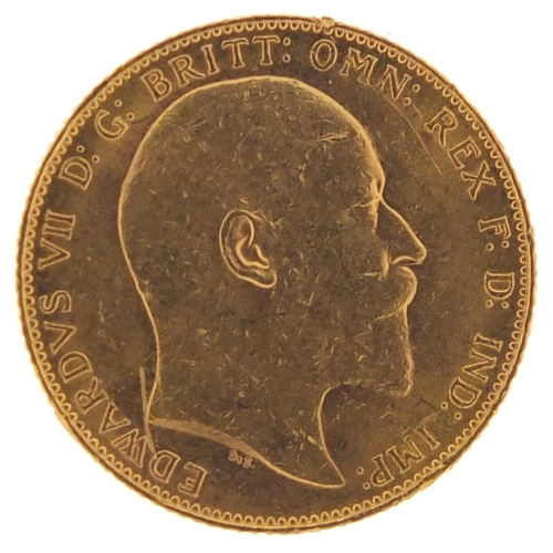 401 - Edward VII 1908 gold sovereign - this lot is sold without buyer’s premium, the hammer price is the p... 