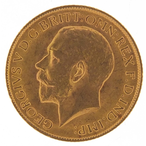 444 - George V 1913 gold sovereign - this lot is sold without buyer’s premium, the hammer price is the pri... 