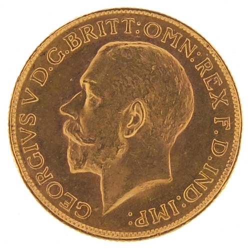 397 - George V 1925 gold sovereign, South Africa mint - this lot is sold without buyer’s premium, the hamm... 