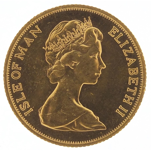 319 - Isle of Man Elizabeth II 1973 gold sovereign - this lot is sold without buyer’s premium, the hammer ... 