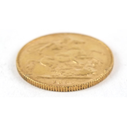 368 - Queen Victoria Jubilee Head 1890 gold sovereign - this lot is sold without buyer’s premium, the hamm... 