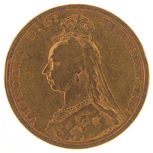 374 - Queen Victoria Jubilee Head 1890 gold sovereign - this lot is sold without buyer’s premium, the hamm... 