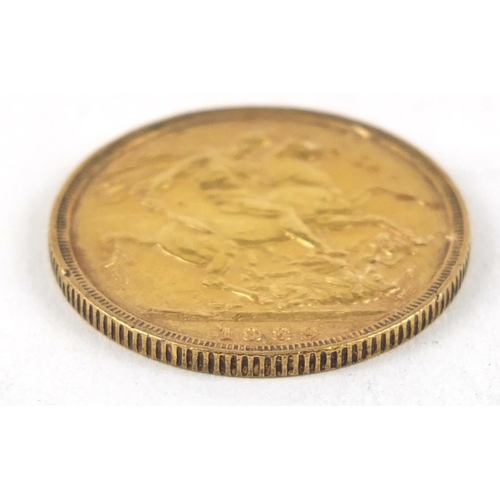 421 - Queen Victoria Jubilee Head 1889 gold sovereign - this lot is sold without buyer’s premium, the hamm... 