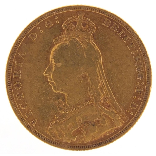 304 - Queen Victoria Jubilee Head 1889 gold sovereign - this lot is sold without buyer’s premium, the hamm... 