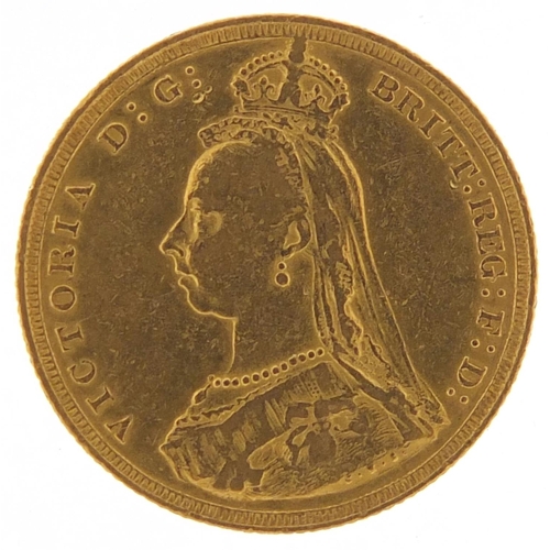 314 - Queen Victoria Jubilee Head 1887 gold sovereign - this lot is sold without buyer’s premium, the hamm... 
