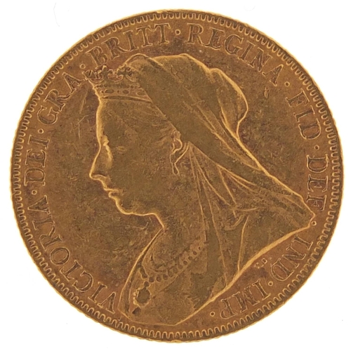 354 - Queen Victoria 1900 gold sovereign - this lot is sold without buyer’s premium, the hammer price is t... 
