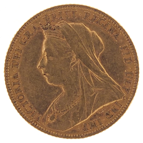 356 - Queen Victoria 1900 gold sovereign - this lot is sold without buyer’s premium, the hammer price is t... 