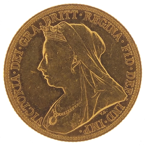 416 - Queen Victoria 1901 gold sovereign, Sydney mint - this lot is sold without buyer’s premium, the hamm... 