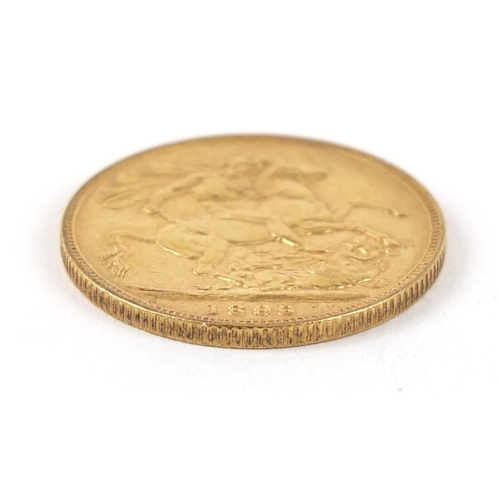 396 - Queen Victoria 1898 gold sovereign - this lot is sold without buyer’s premium, the hammer price is t... 