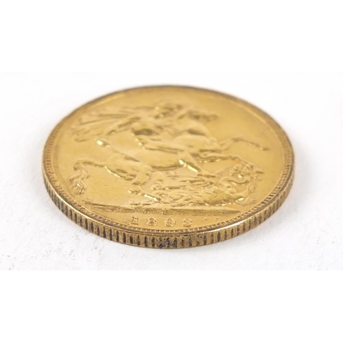 391 - Queen Victoria 1893 gold sovereign, Melbourne mint - this lot is sold without buyer’s premium, the h... 