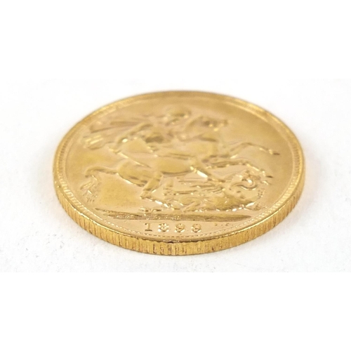 347 - Queen Victoria 1899 gold sovereign, Melbourne mint - this lot is sold without buyer’s premium, the h... 