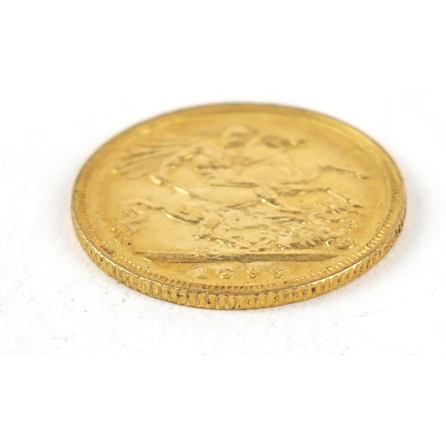 359 - Queen Victoria 1893 gold half sovereign - this lot is sold without buyer’s premium, the hammer price... 