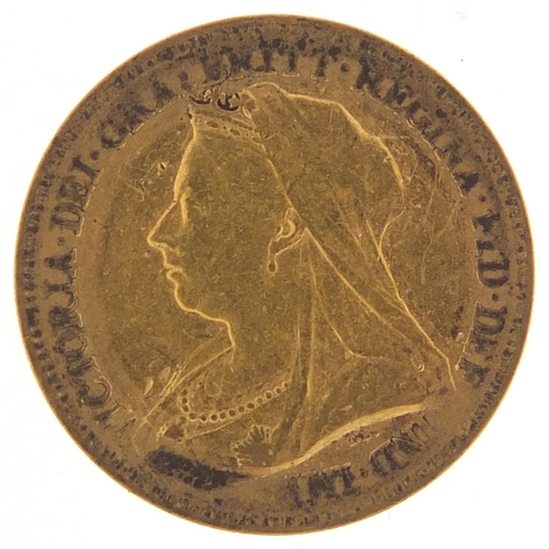 335 - Queen Victoria 1893 gold half sovereign - this lot is sold without buyer’s premium, the hammer price... 