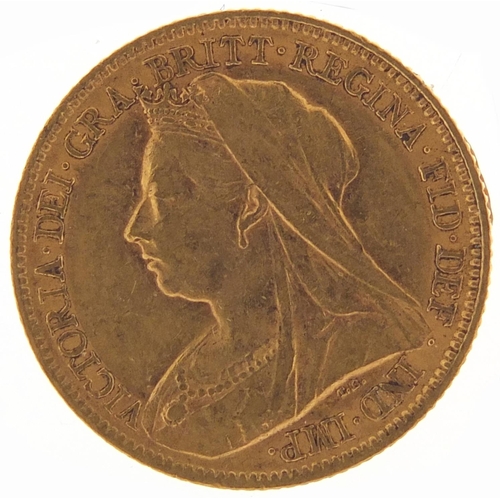 379 - Queen Victoria 1899 gold half sovereign - this lot is sold without buyer’s premium, the hammer price... 