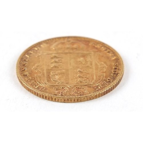 355 - Queen Victoria Jubilee Head 1892 gold half sovereign - this lot is sold without buyer’s premium, the... 