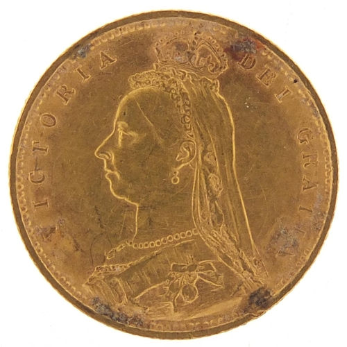 443 - Queen Victoria Jubilee Head 1892 gold half sovereign - this lot is sold without buyer’s premium, the... 