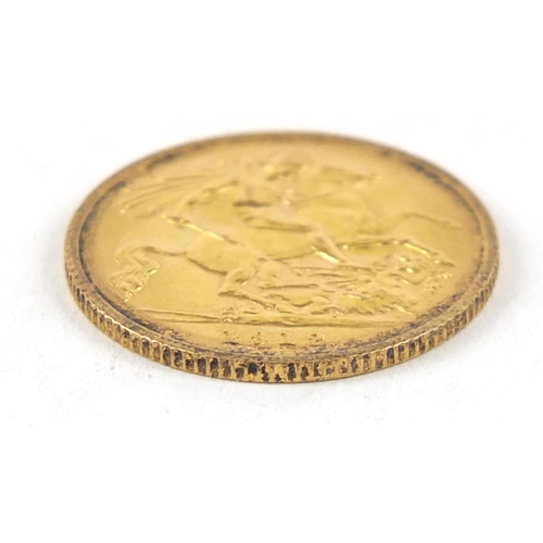 426 - George V 1912 gold half sovereign - this lot is sold without buyer’s premium, the hammer price is th... 