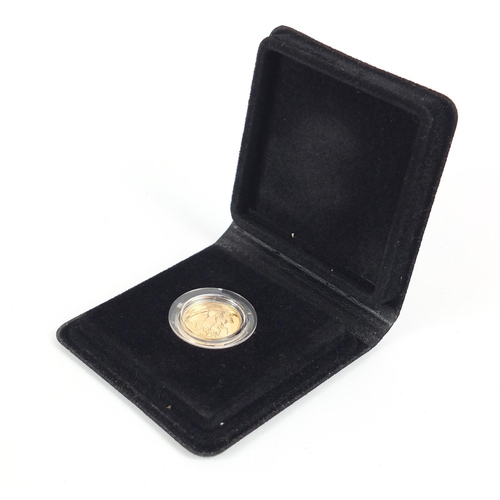 430 - Elizabeth II 1982 gold proof sovereign with fitted case and certificate - this lot is sold without b... 