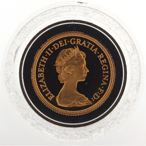 460 - Elizabeth II 1979 gold proof sovereign with case - this lot is sold without buyer’s premium, the ham... 